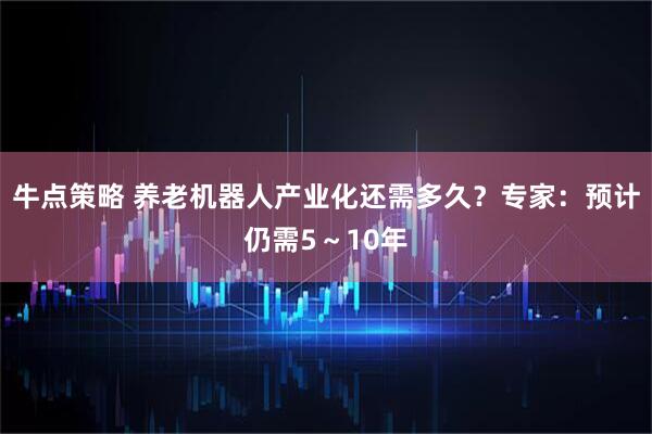 牛点策略 养老机器人产业化还需多久？专家：预计仍需5～10年